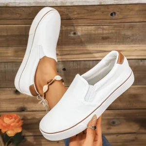 Couples Canvas Slip-On Slouchy Shoes For Walking