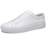 Classic Minimal White Leather Casual Sneakers